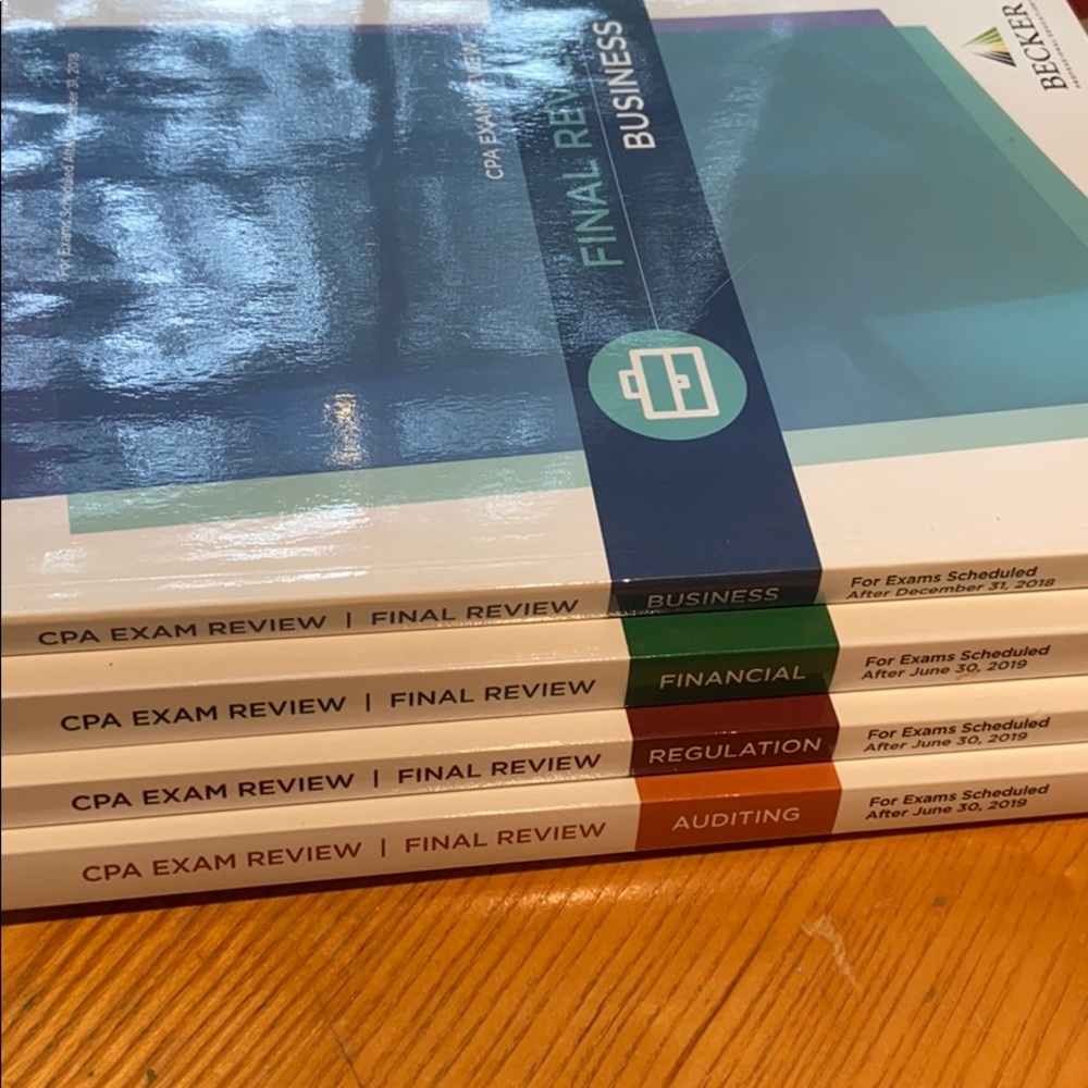 All 4 CPA Exam Final Review Books